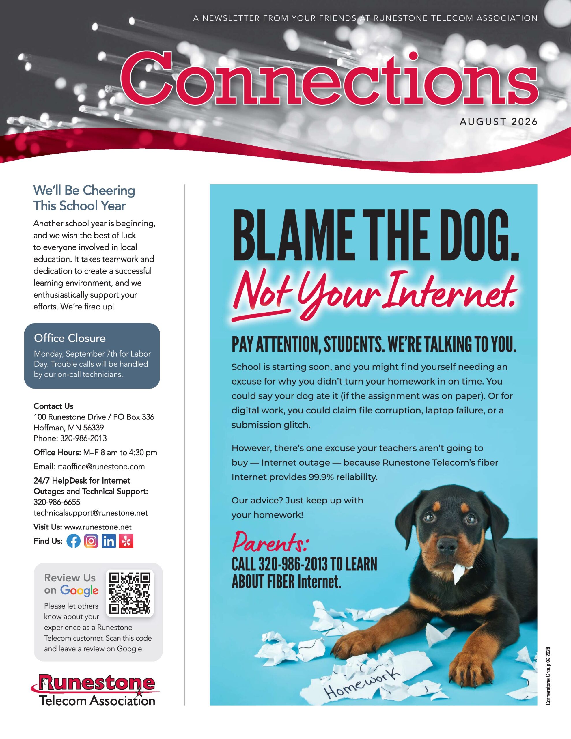 August front page